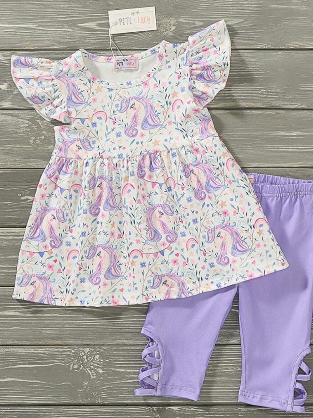 Lovely Unicorn Capri Set
